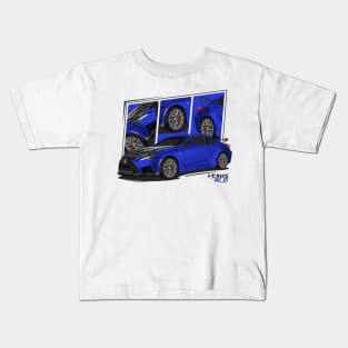 Blue Lexus RC-F RCF JDM Kids T-Shirt